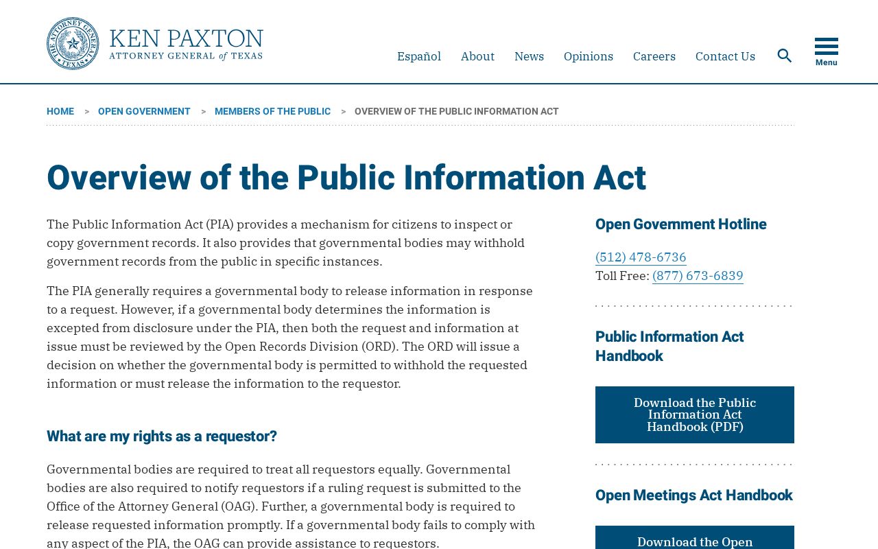 Kingsville residents directory reference to the Texas Public Information Act overview