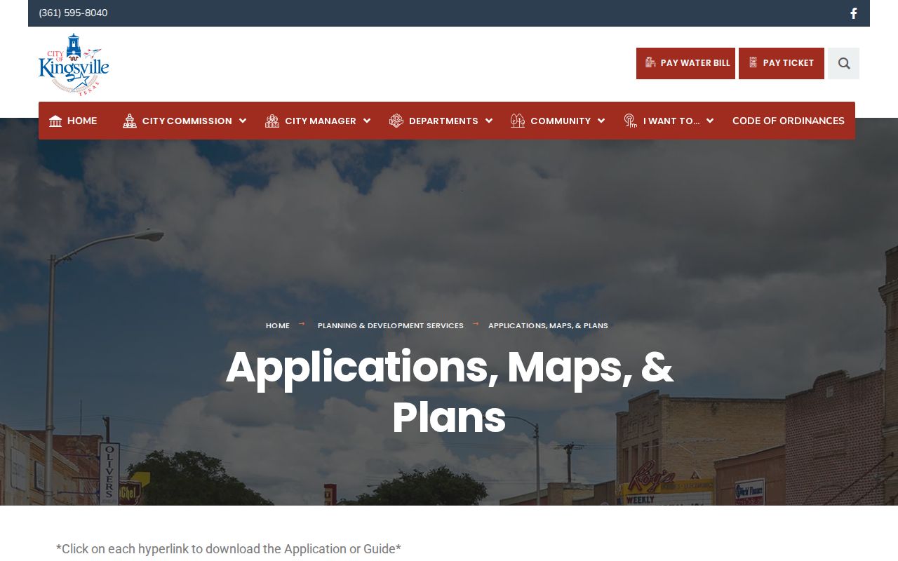 Kingsville street directory city planning maps and plans